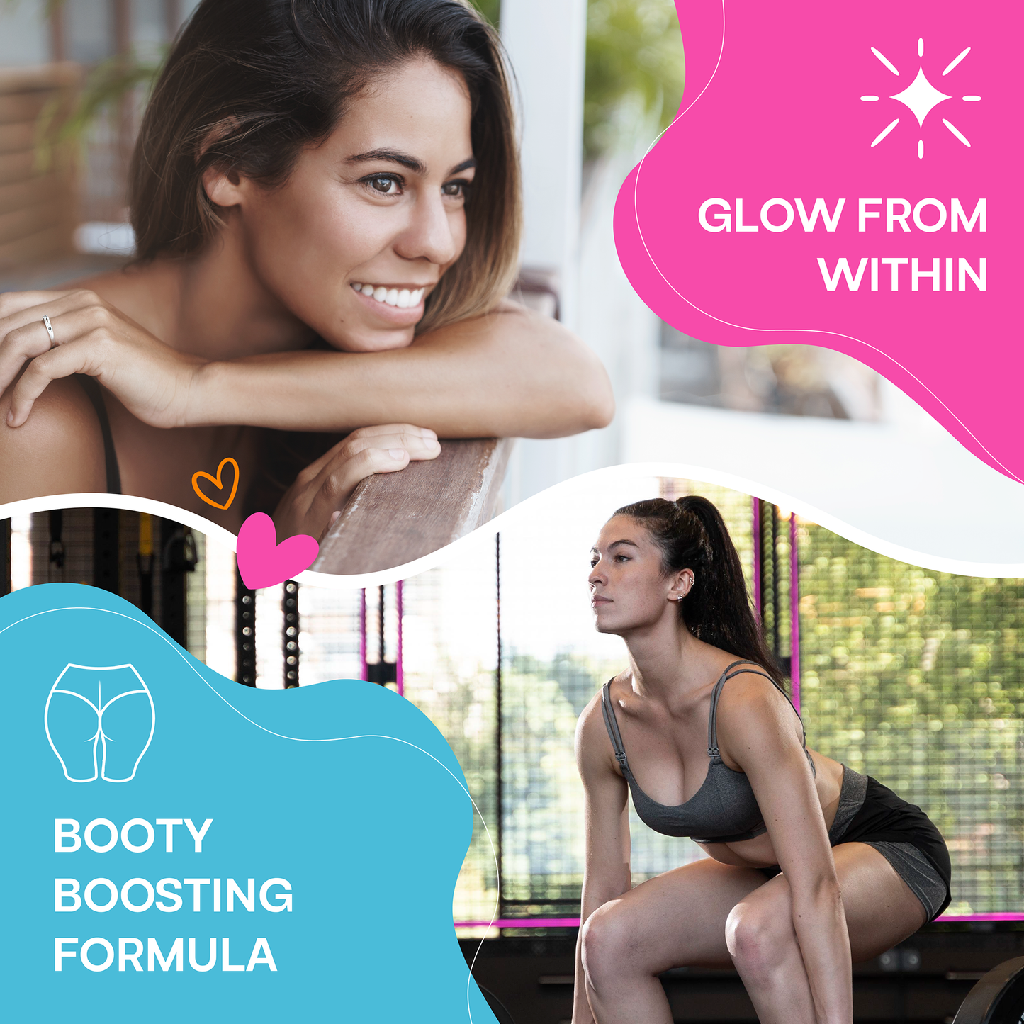 GLUTE Y GLOW CREATINE FOR WOMEN 2-IN-1 BEAUTY & WELLNESS ELIXIR