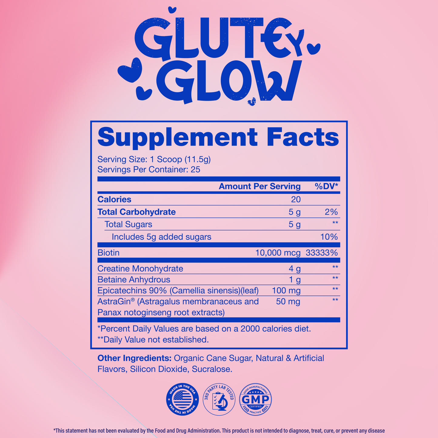 GLUTEYGLOW CREATINE FOR WOMEN 2-IN-1 BEAUTY & WELLNESS ELIXIR