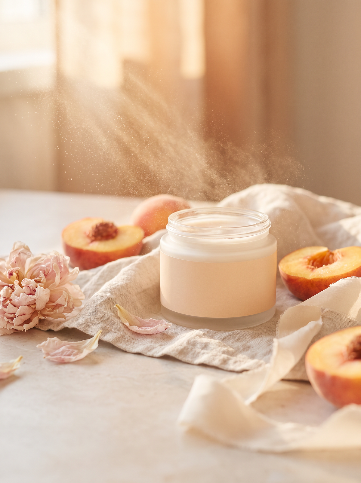 Peach Mami Blush — scent moodboard